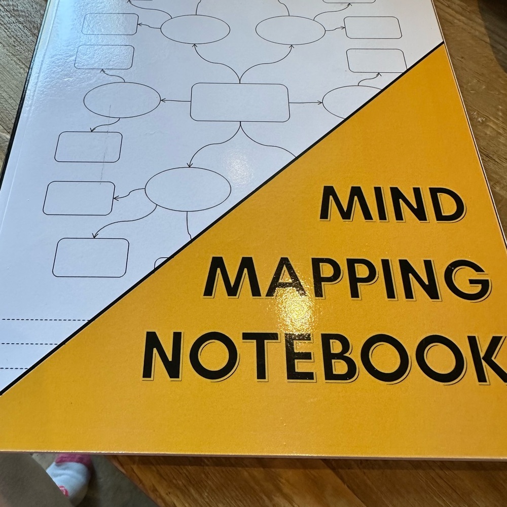 Mind Mapping Notebook - Yellow and White